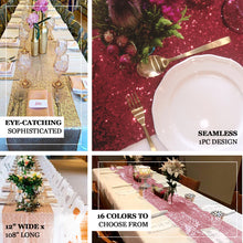 12"x108" Red Premium Sequin Table Runners