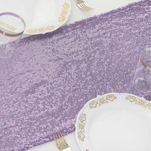 12x108 inches Lavender Premium Sequin Table Runners