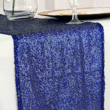 12"x108" Royal Blue Premium Sequin Table Runners#whtbkgd