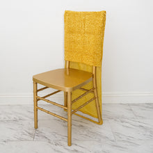 Metallic Glittering Shiny Gold Spandex Stretch Chair Slipcover