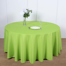 120 Inch | Apple Green Polyester Round Tablecloth | eFavorMart