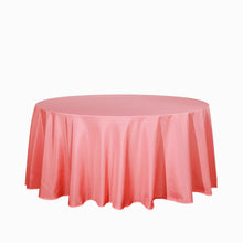 120 inch Coral Polyester Round Tablecloth