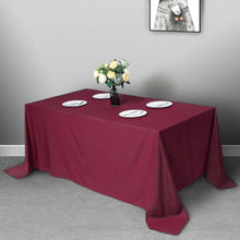 90x130 inches Burgundy Polyester Rectangular Tablecloth