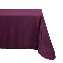 90"x132" Eggplant Polyester Rectangular Tablecloth