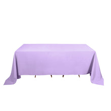 90inch x132inch Lavender Polyester Rectangular Tablecloth
