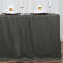 6FT CharcoalGrey Fitted Polyester Rectangular Table Cover
