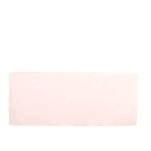 6FT Fitted Polyester Rectangular Table Cover - Rose Gold | Blush