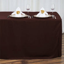 6FT Chocolate Fitted Polyester Rectangular Table Cover