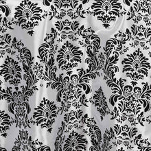 90" Round Flocking Damask Tablecloths#whtbkgd