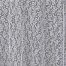 120" White Round Polyester Floral Lace Tablecloth#whtbkgd