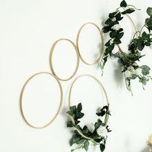 Wooden Rings for Crafts, Floral Hoop Wreath, Wooden Hoop