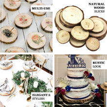 5 oz Rustic Cedar Wood Slices, Wedding Table Scatters