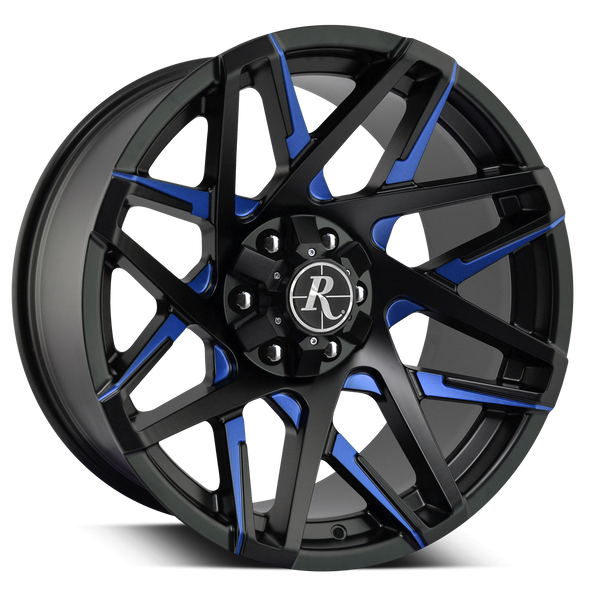 Remington Off-Road Canyon Black & Blue Truck Wheels 20x9.0 and 20x10.0