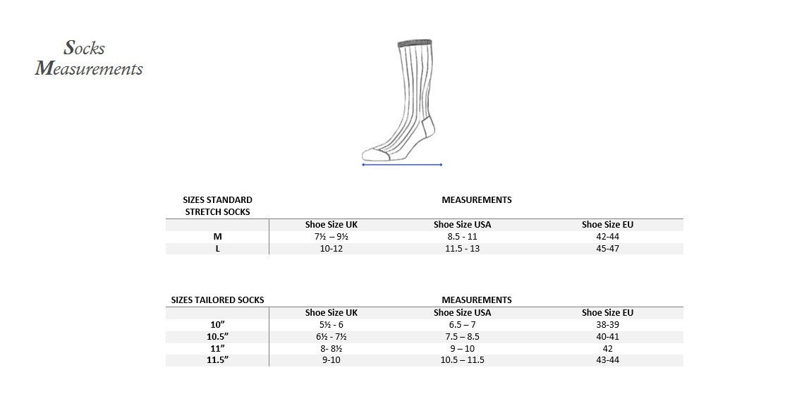 Socks measurement