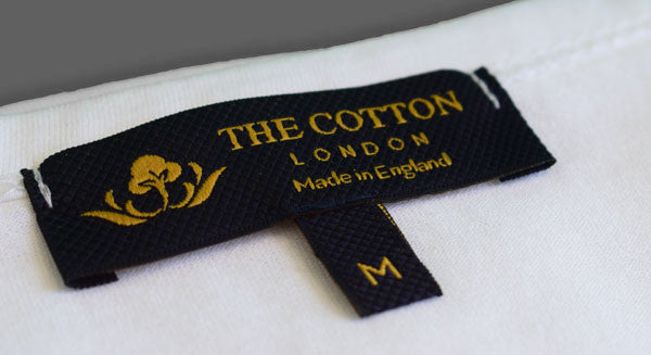 Made in England label