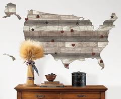 US Map Wall Decal