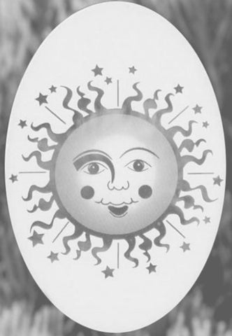 Oval Sun Face Window Film