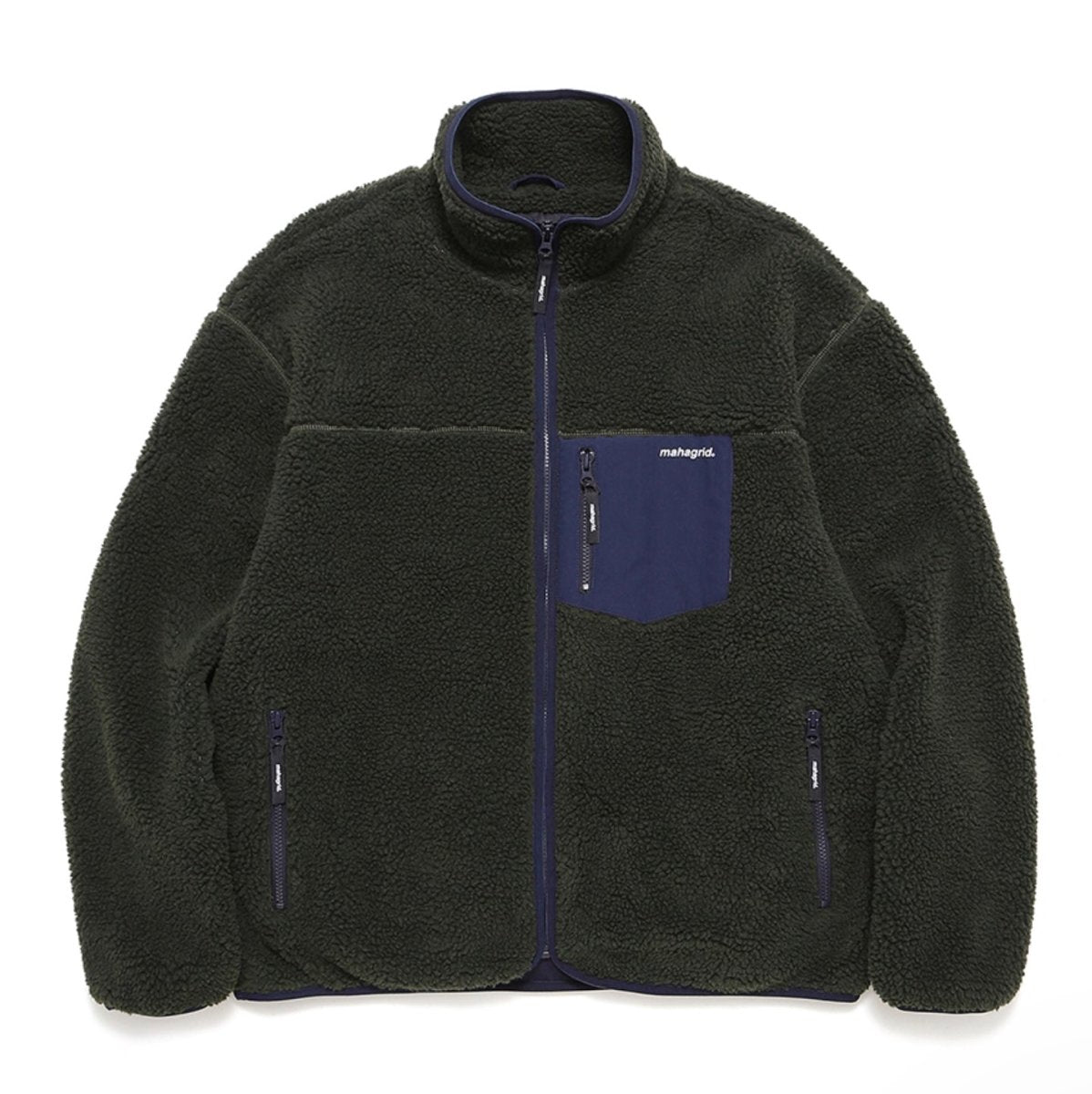 Mahagrid Sherpa Fleece Jackets - S / Olive
