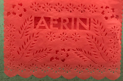 custom papel picado for AERIN perfume