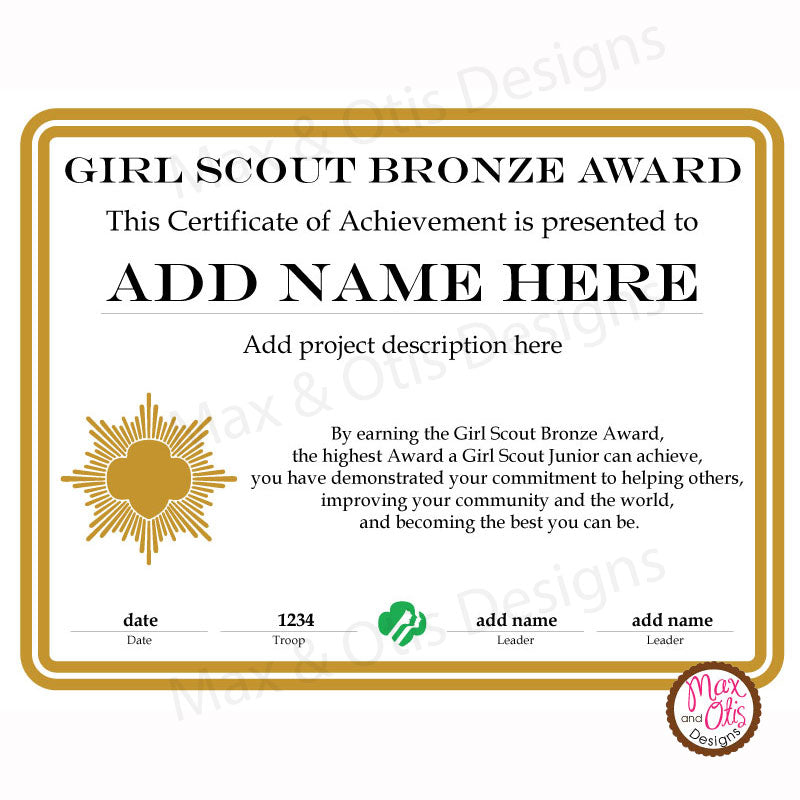 Bronze Award Certificate Free Printable FREE PRINTABLE TEMPLATES
