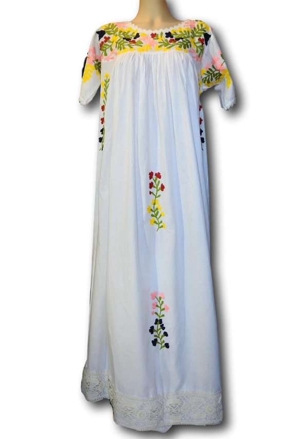 vintage white maxi dress