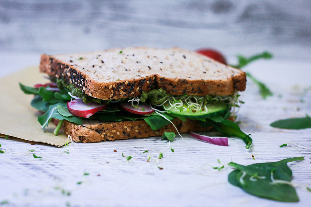 Alkalising greens sandwich