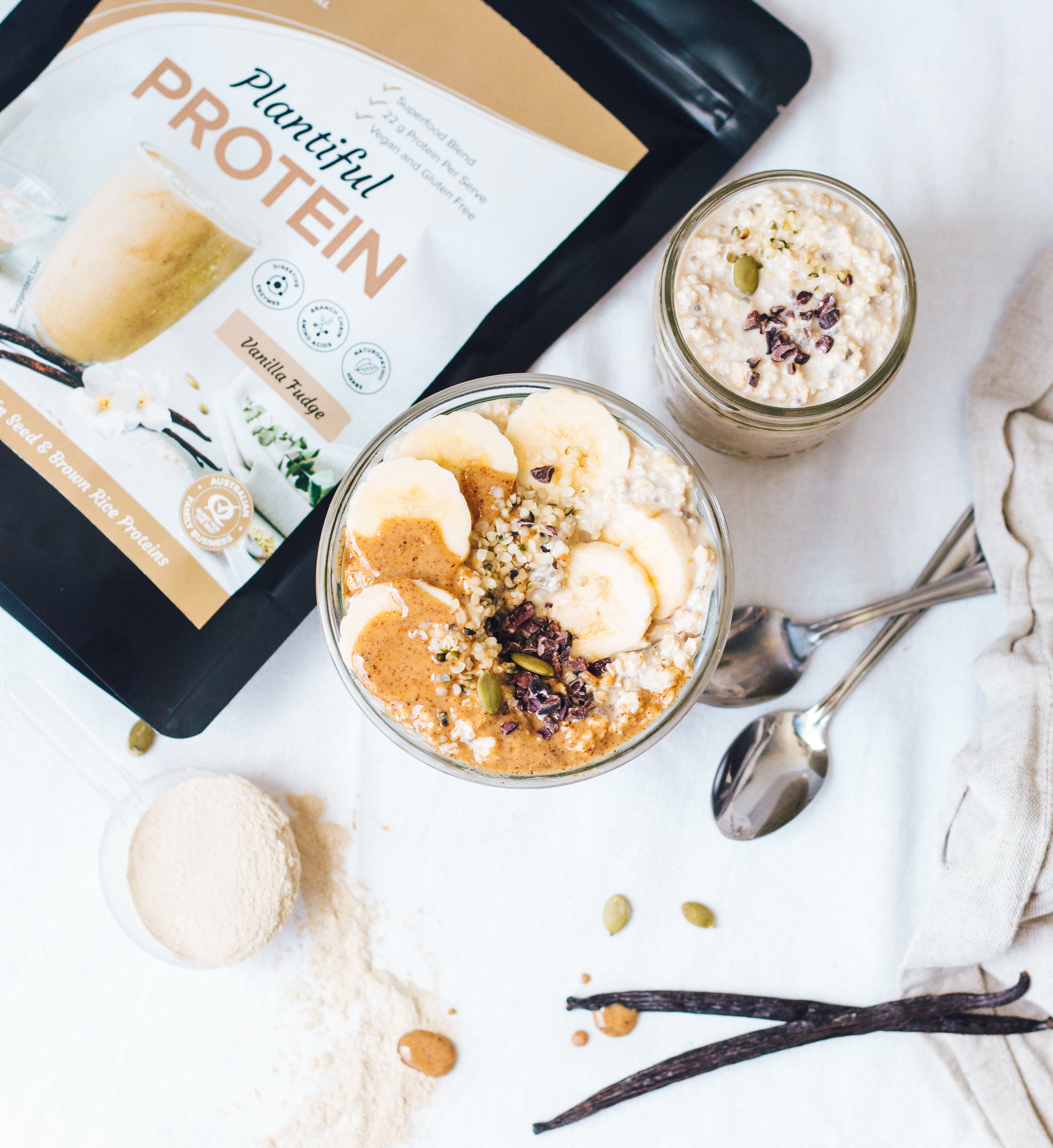 vanilla fudge protein oats recipe