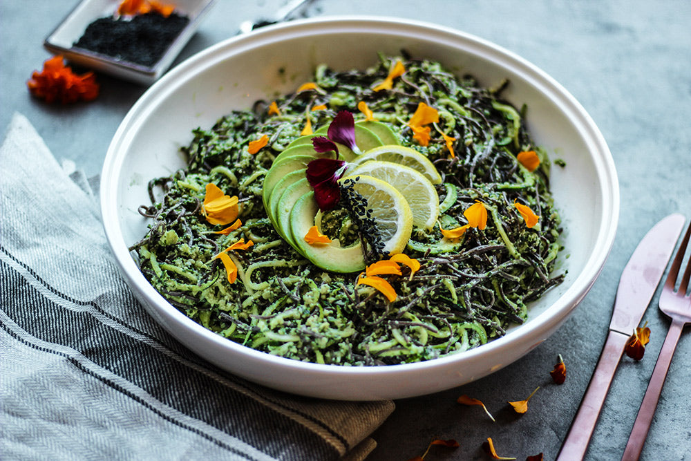 Kale Pesto Salad recipe with Morlife Kale powder