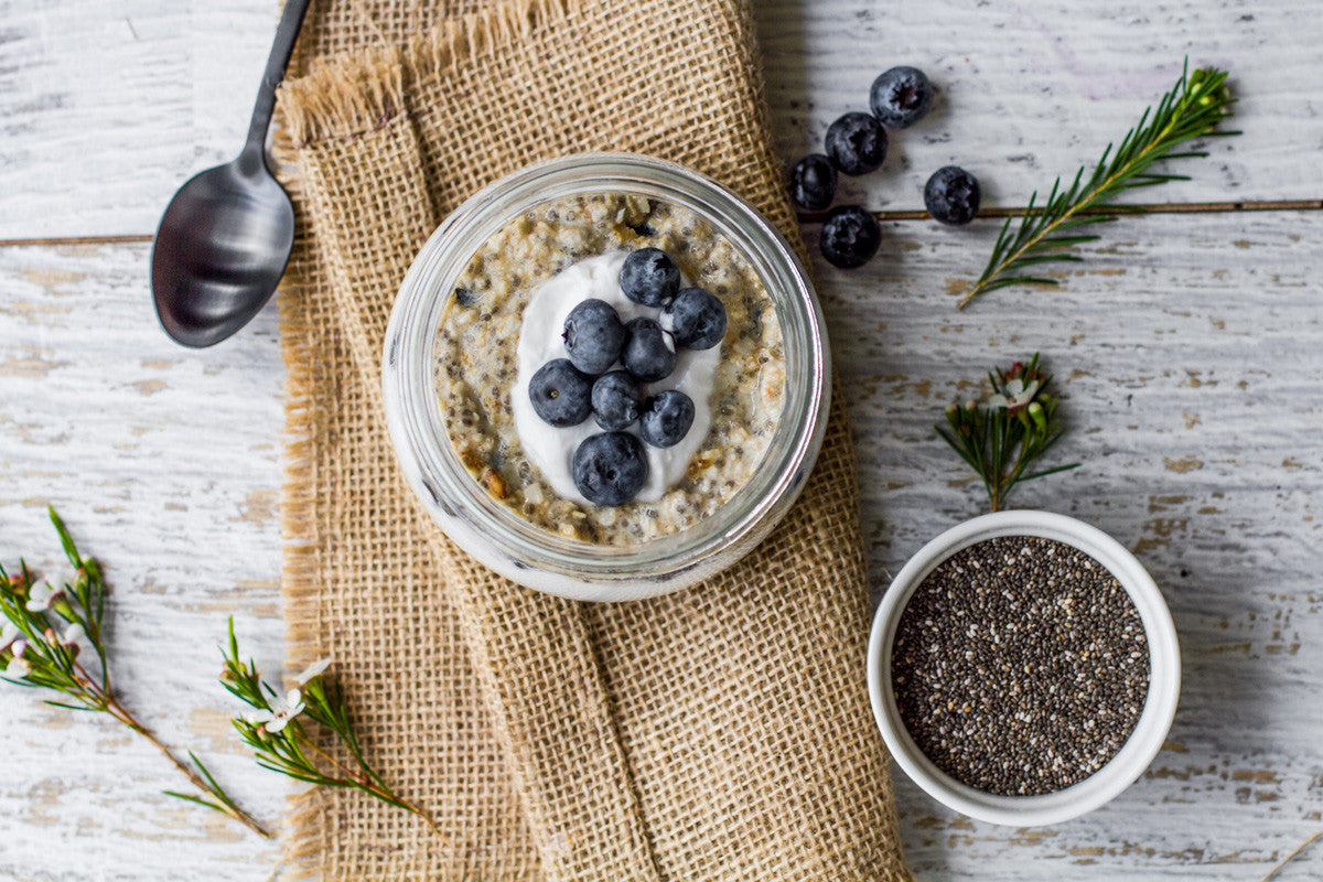 Nettle Berry Overnight oats recipe