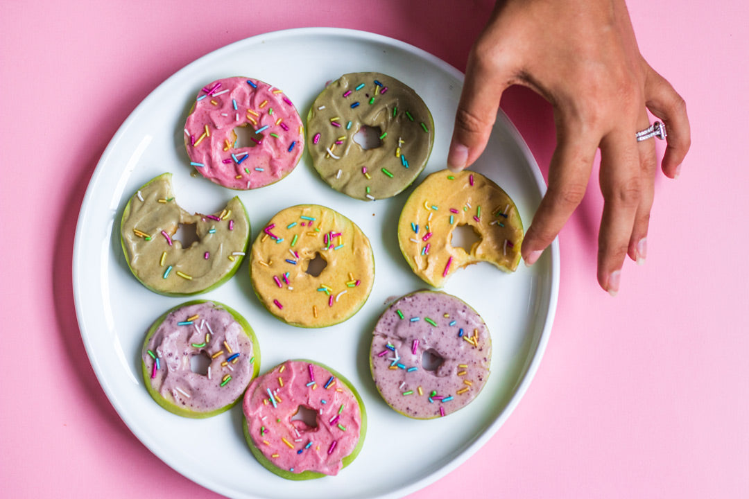 apple donuts vegetarian snack recipe