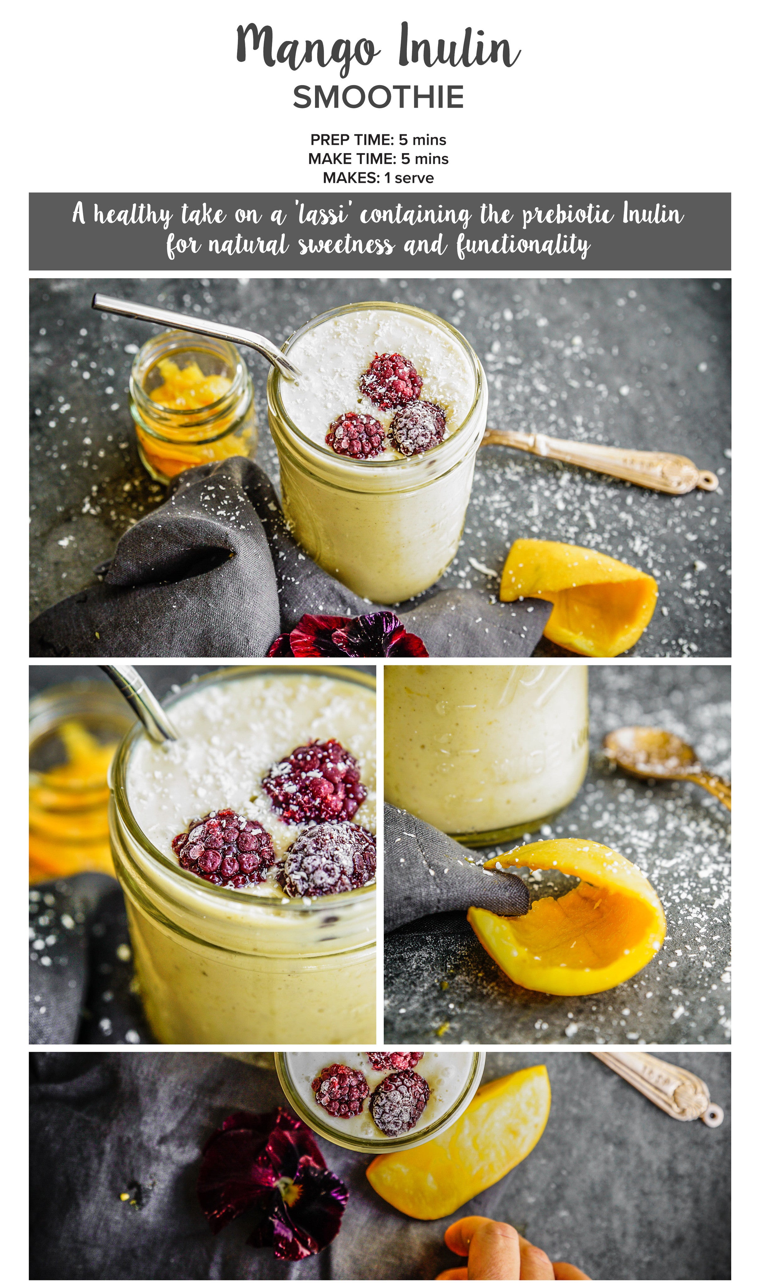 mango inulin smoothie recipe