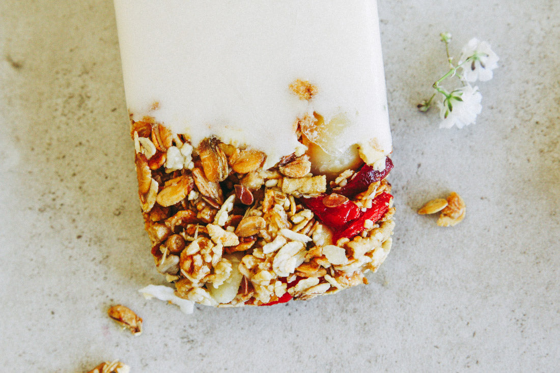 Morlife toasted muesli breakfast popsicle recipe