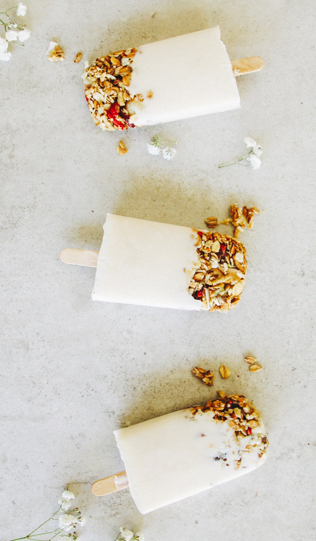 Morlife toasted muesli breakfast popsicle recipe