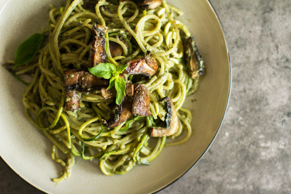 creamy herb and mushroom pasta recipe