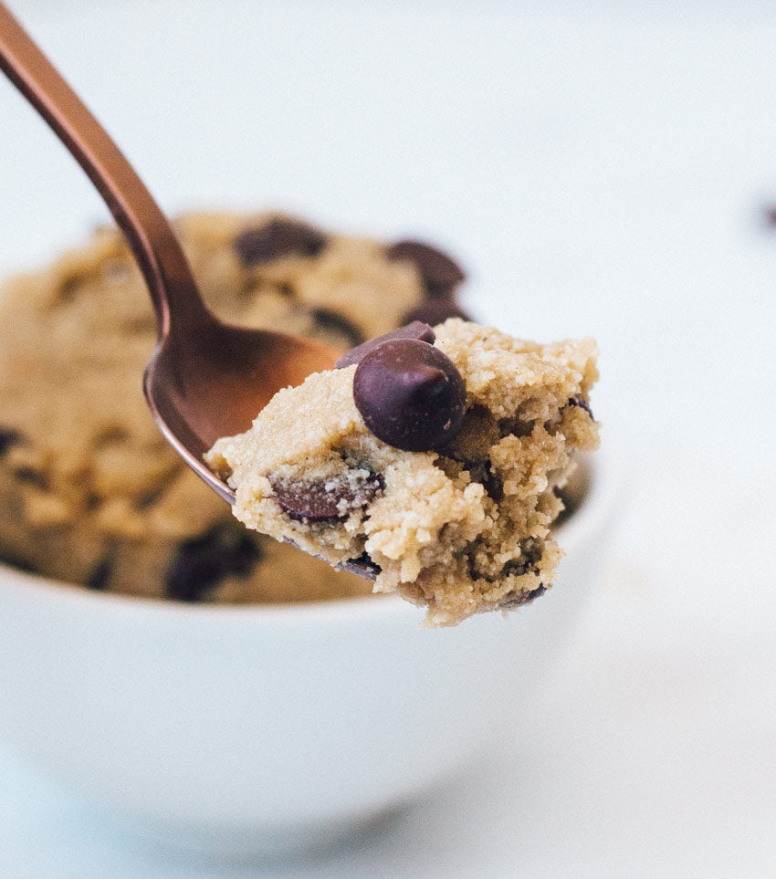 vegan choc chip protein cookie dough recipe