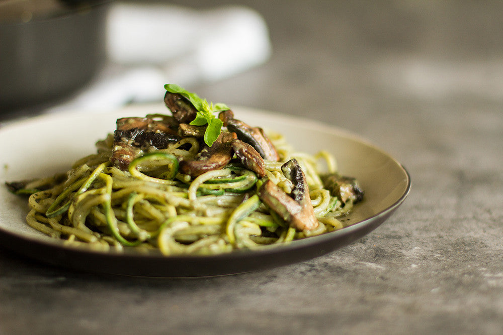 zucchini noodles with Superdip Mix