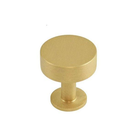 solid brass round knob