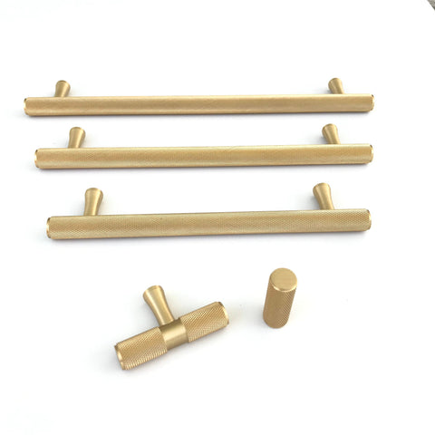 Forge Hardware Studio Texture Knurled Brass Drawer Pulls