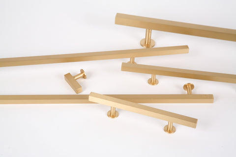 Lew's Hardware Brushed Brass Drawer Pulls