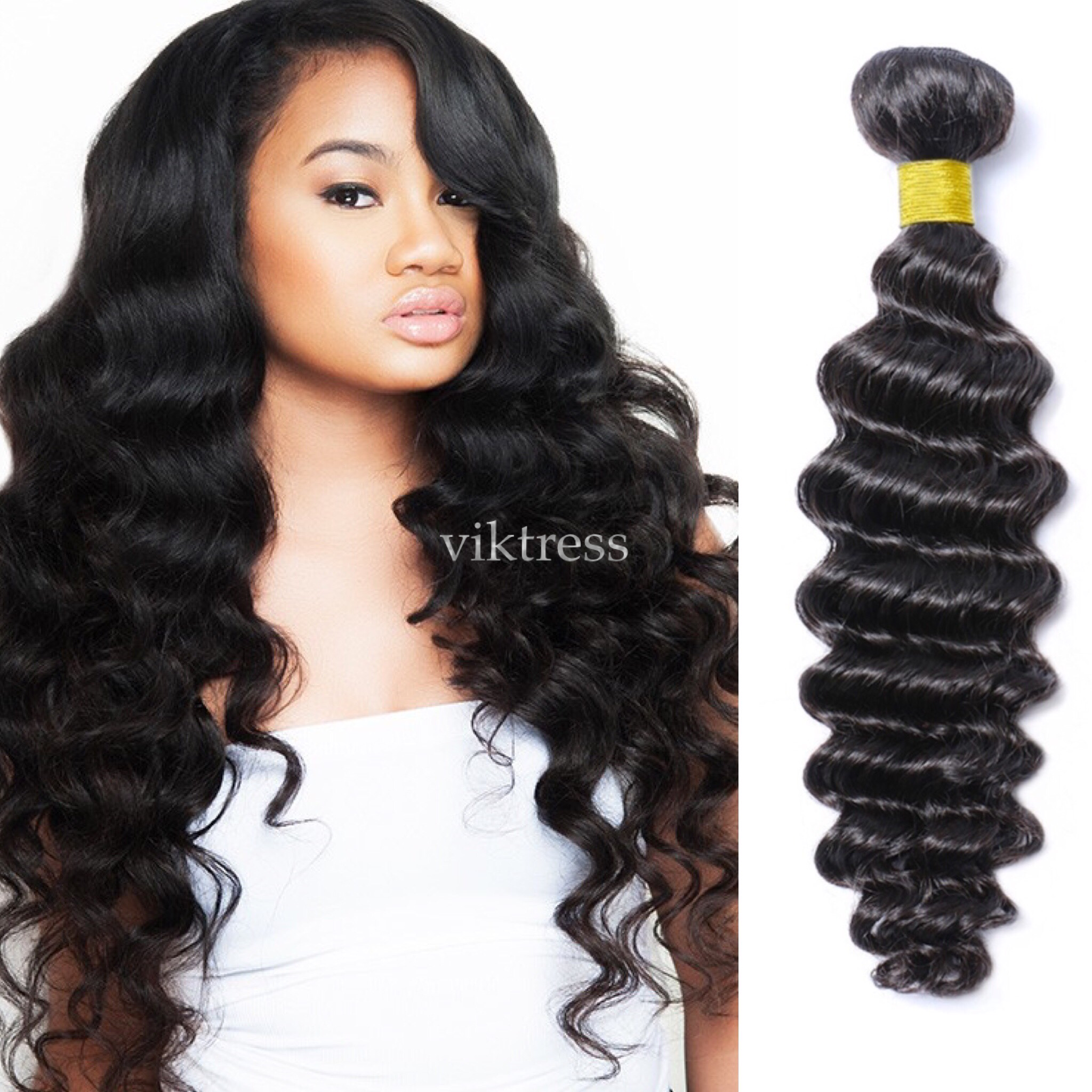 7A INDIAN DEEP WAVE 100VIRGIN HAIRINDIAN HUMAN HAIR WEAVE