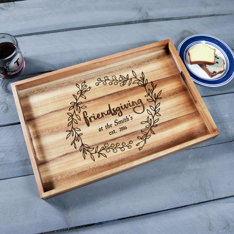 personalized wooden tray