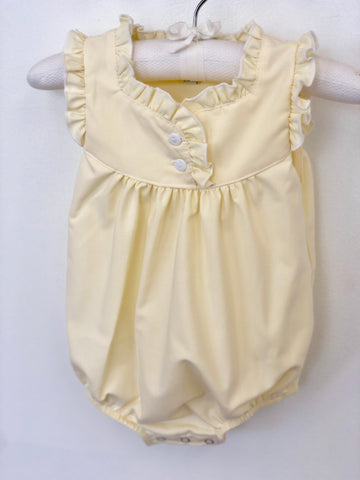 Pale Yellow Baby Girls Bubble