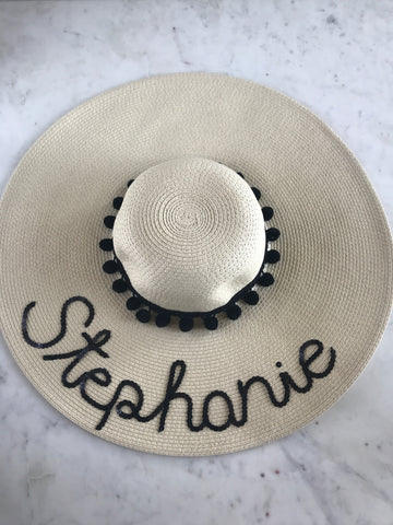 Sample - Natural Floppy Hat with Stephanie