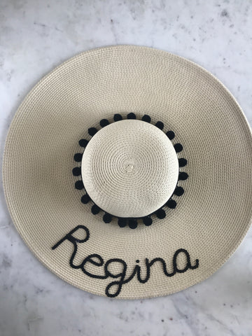 Sample - Natural Floppy Hat with Regina