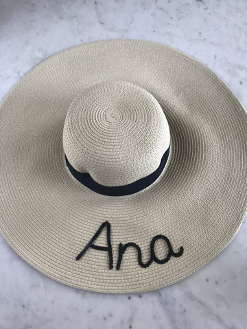 Sample - Natural Floppy Hat with Ana