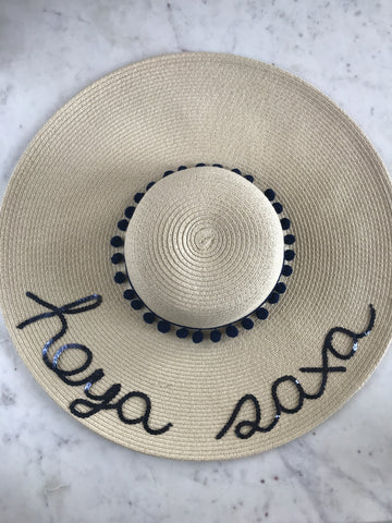 Sample - Natural Floppy Hat with hoya saxa