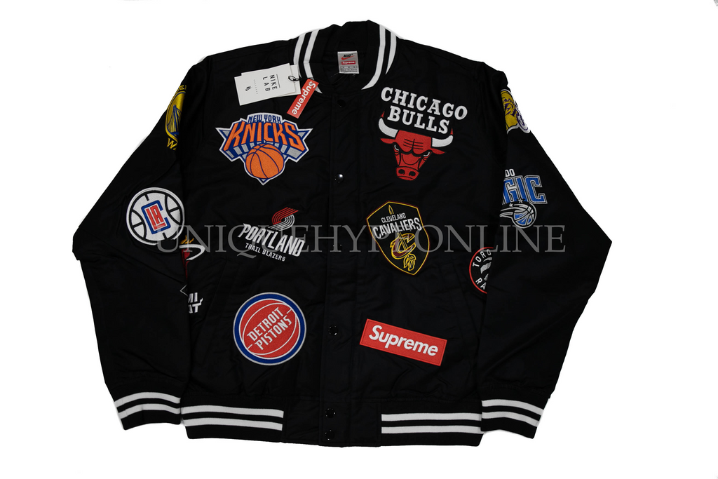 Supreme Nike/NBA Teams Warm-Up Jacket SS18 Black