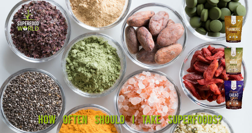 How often should you eat superfoods?