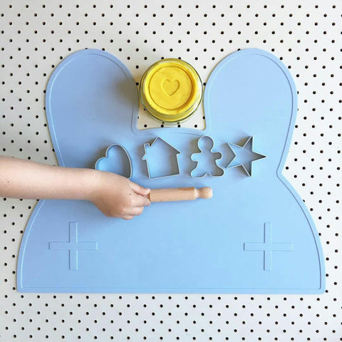 Happy Hands Happy Heart playdough and We Might Be Tiny placemat