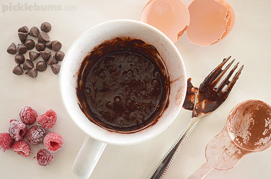 Picklebums chocolate mug pudding